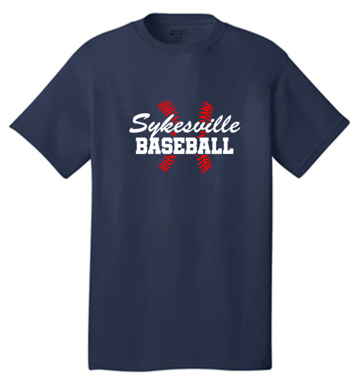 Sykesville Baseball T-Shirt Navy