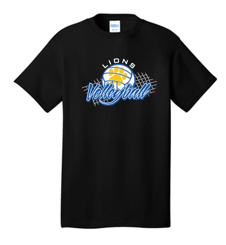 LIBERTY VOLLEY BALL BLACK T-SHIRT