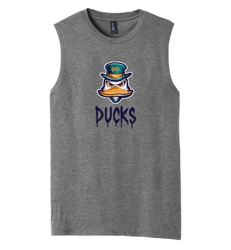 DIAMOND DUCKS GREY FROST MUSCLE TANK