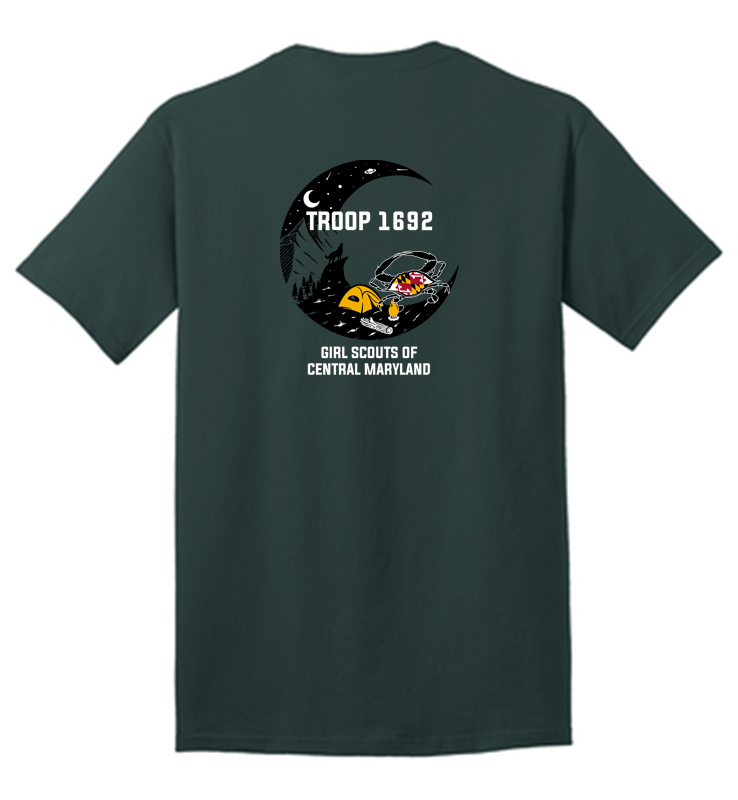 GS TROOP 1692 FORREST GREEN TEE