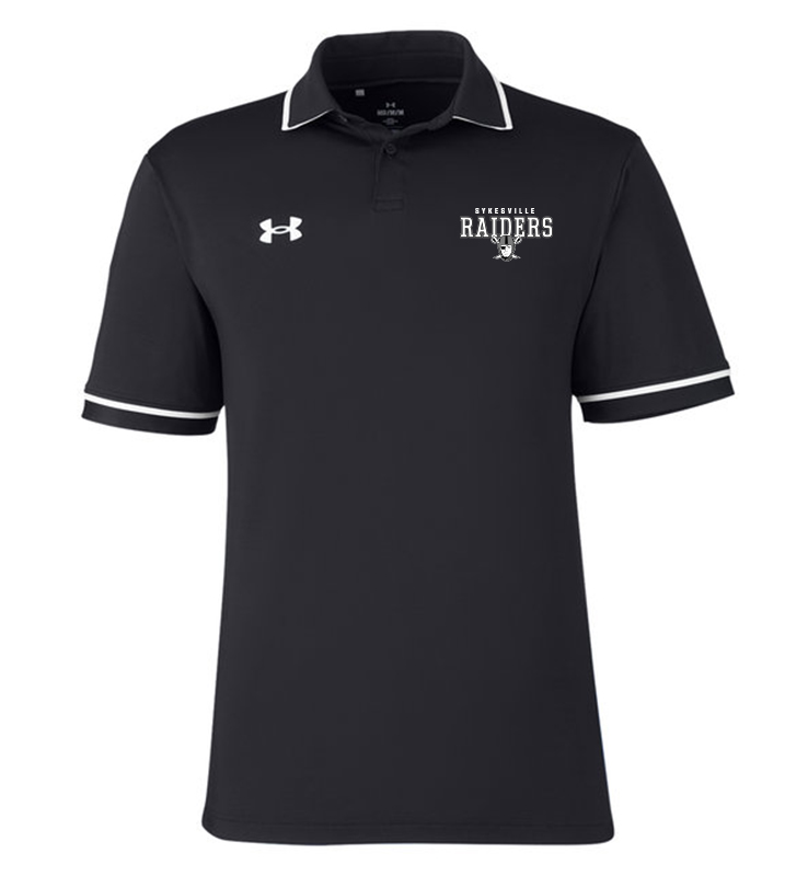 SYKESVILLE RAIDERS UNDER ARMOUR MENS TIPPED TEAM PERFORMANCE POLO