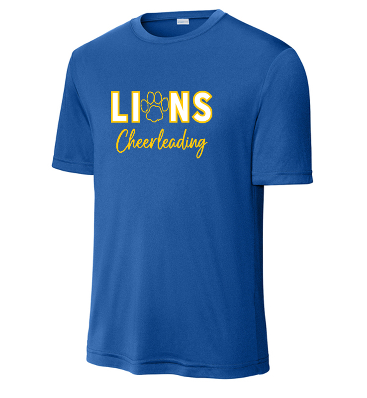 REQUIRED VARSITY LIBERTY CHEER ROYAL PERFORMANCE TEE