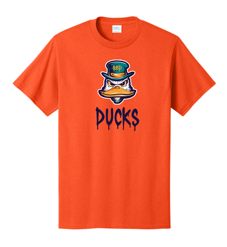 DIAMOND DUCKS ORANGE COTTON TEE