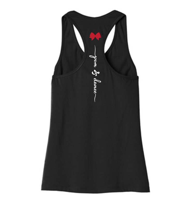 LANCERS BLACK GLITTER POM TANK