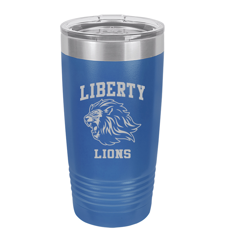 LIBERTY ATHLETIC BOOSTERS POLAR CAMEL 20 OUNCE ENGRAVED TUMBLER
