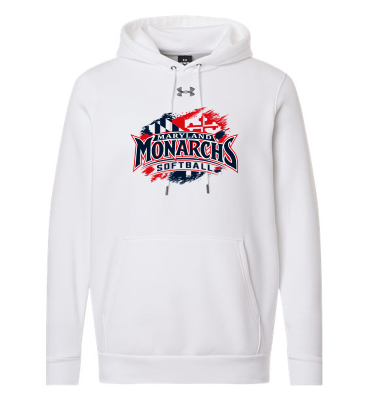 MONARCHS SOFTBALL WHITE UA ICON HOODIE