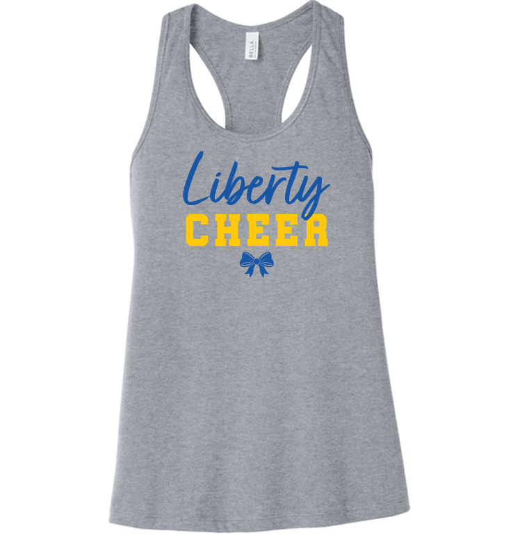LIBERTY CHEER GRAY TANK TOP