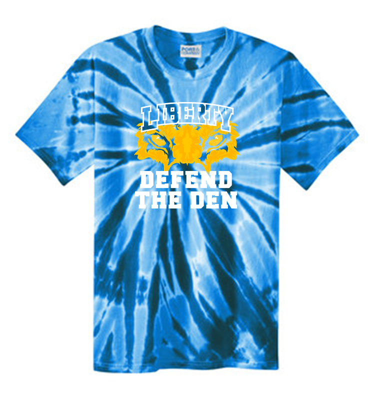 LIBERTY ATHLETIC BOOSTERS DEFEND THE DEN TIE DYE
