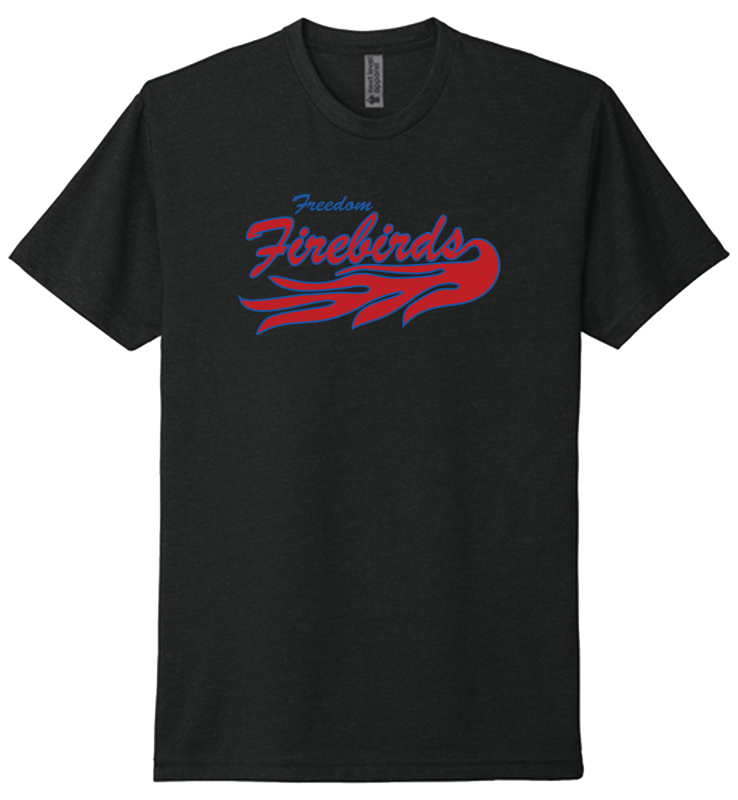 FIREBIRDS NEXT LEVEL BLACK CVC TEE