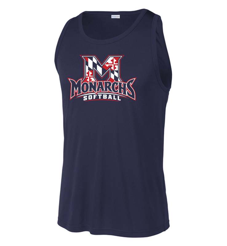 MONARCHS SOFTBALL NAVY COMPETITOR TANK
