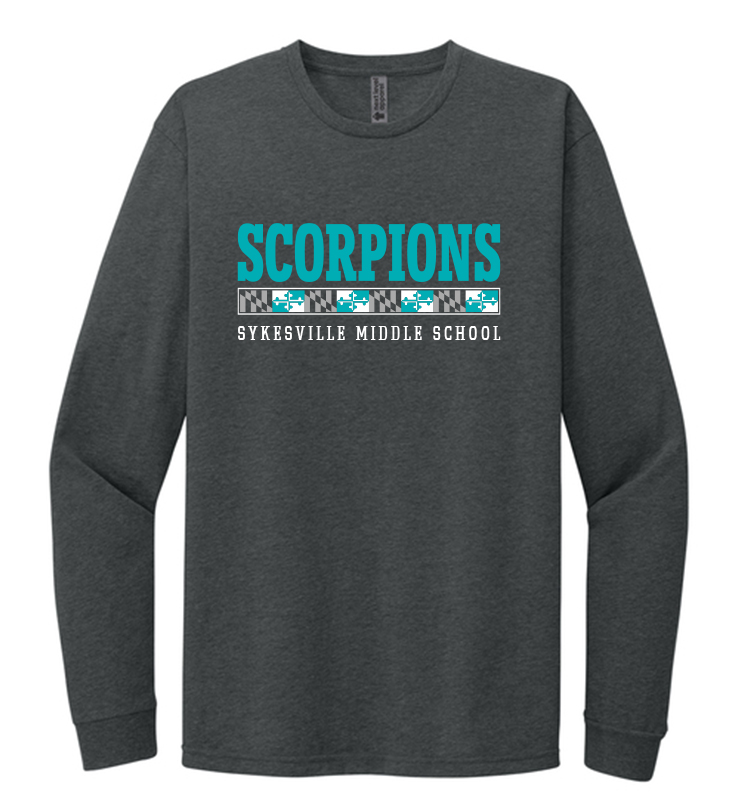 SYKESVILLE MIDDLE SCHOOL CHARCOAL NL LONG SLEEVE