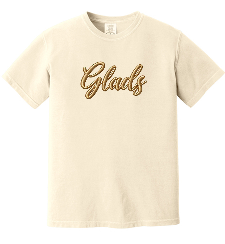 GLENELG CHEER GLADS EMBROIDERED TEE
