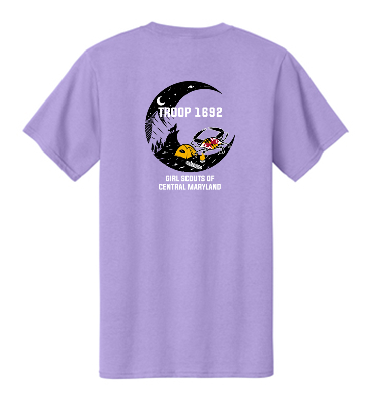 GS TROOP 1692 LAVENDER TEE