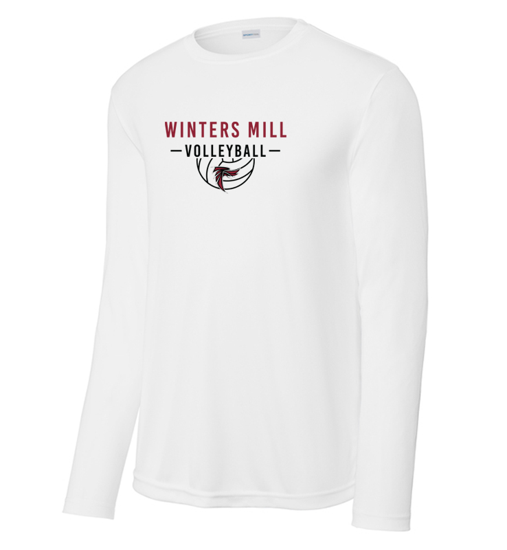 WINTERS MILL VOLLEYBALL WHITE PERFORMANCE LONG SLEEVE