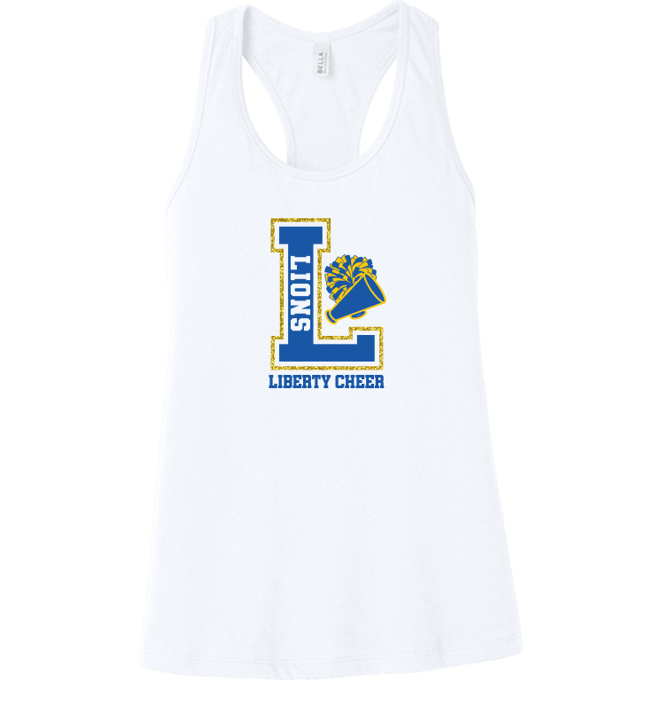 LIBERTY CHEER WHITE TANK TOP