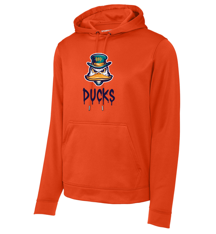 DIAMOND DUCKS ORANGE PERFORMANCE HOODIE