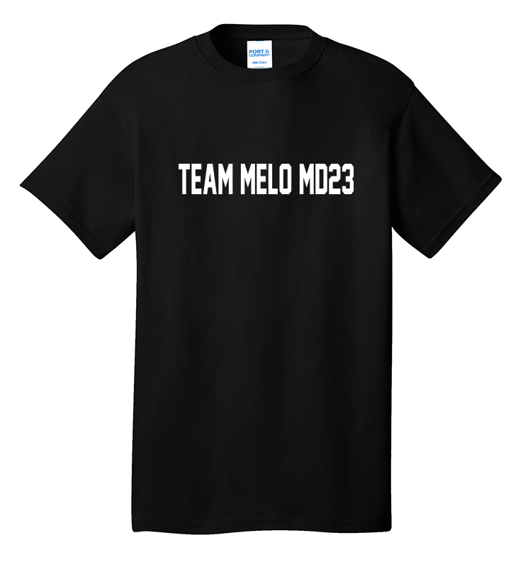 TEAM MELO MD23 BLACK TEE