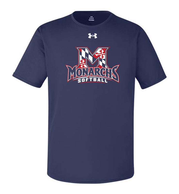 MONARCHS SOFTBALL NAVY UA TEE