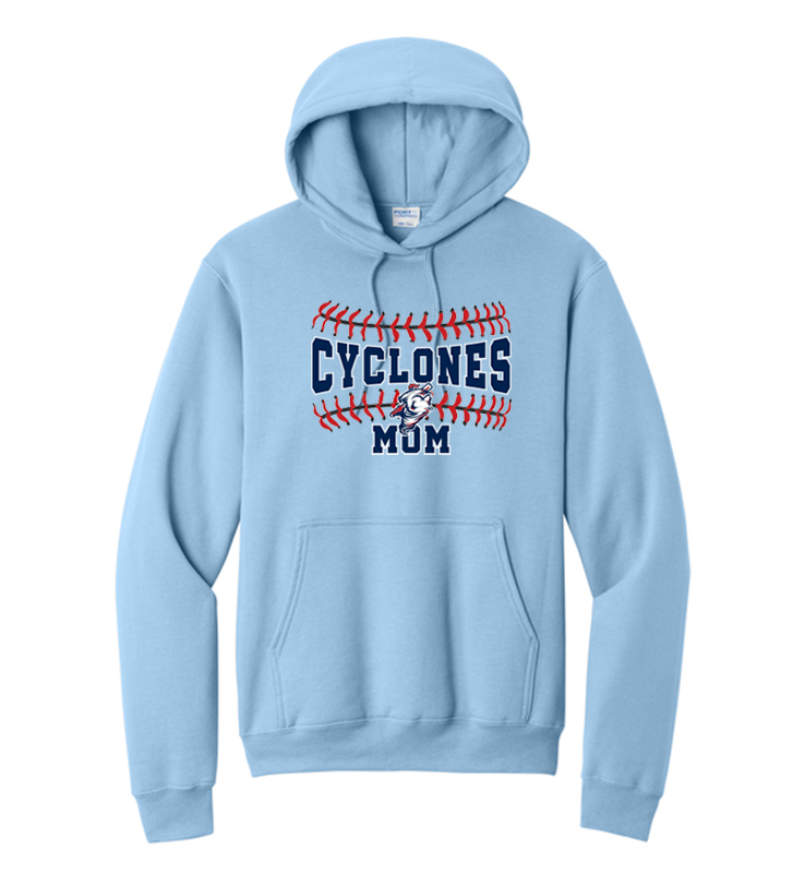 CYCLONES MOM LIGHT BLUE HOODIE