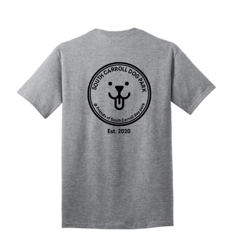 SOUTH CARROLL DOG PARK ATHLETIC GRAY T-SHIRT