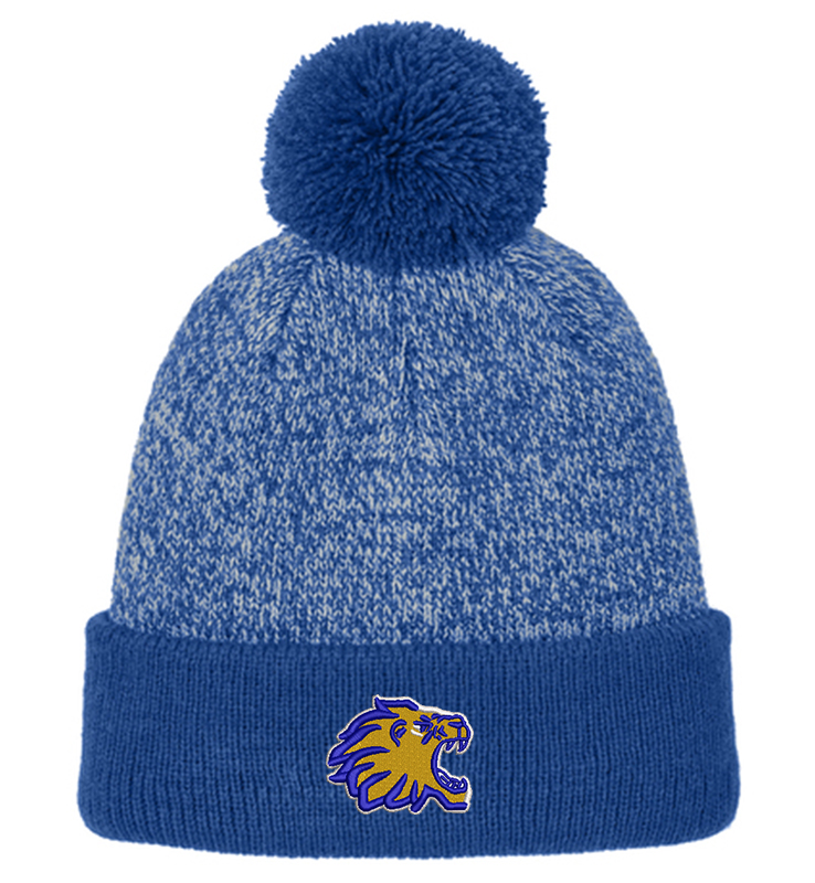 LIBERTY ATHLETIC BOOSTERS HALFTIME POM BEANIE
