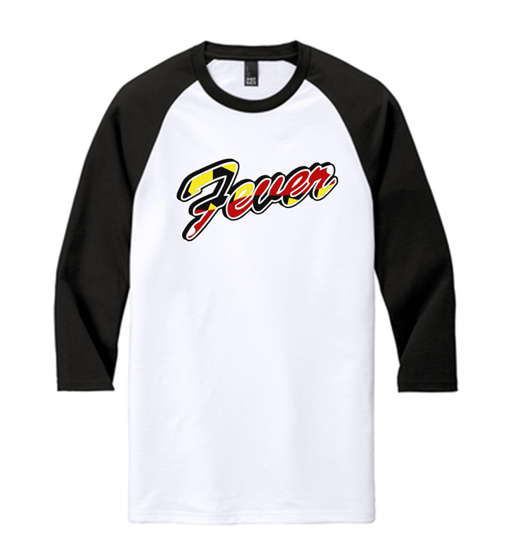 FEVER DM136 District Perfect Tri 3/4-Sleeve Raglan