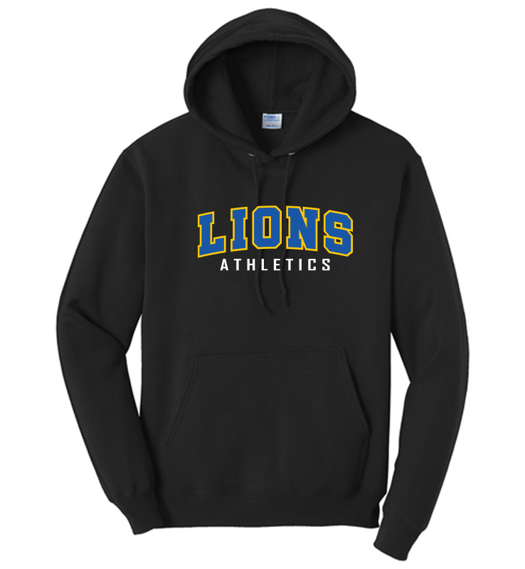 LIBERTY ATHLETIC BOOSTERS LIONS BLACK HOODIE