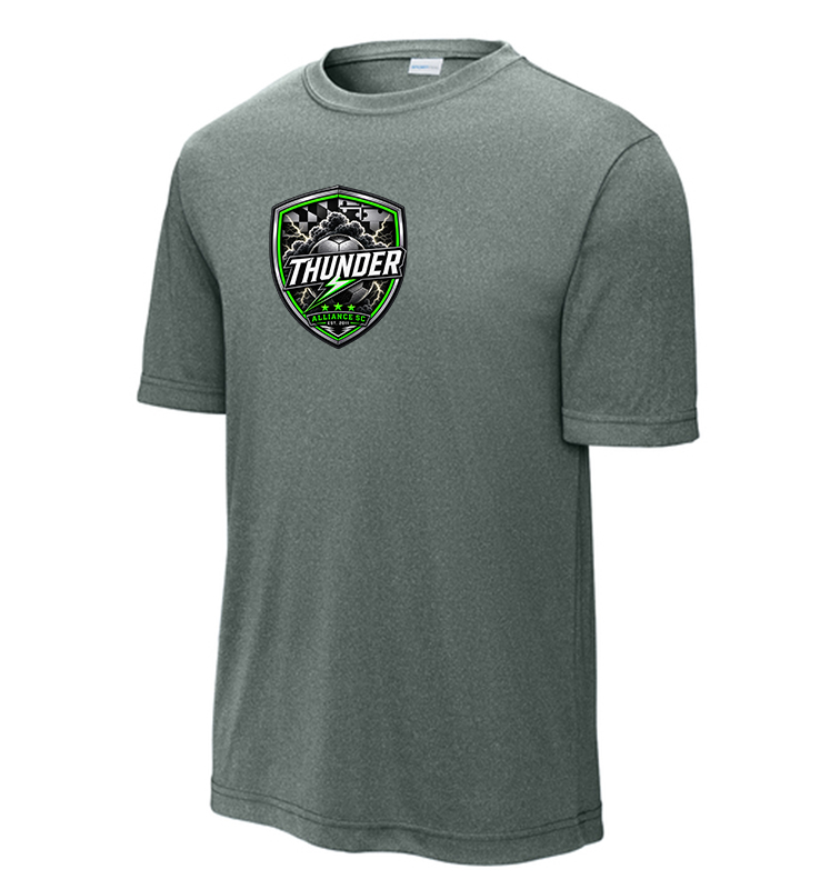 ALLIANCE THUNDER CONCRETE HEATHER PERFORMANCE TEE