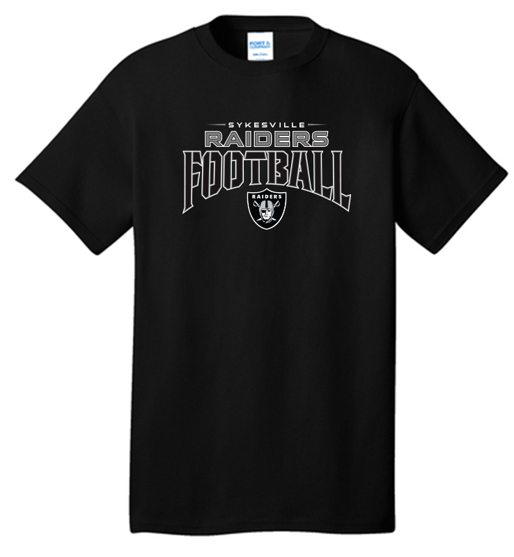 SYKESVILLE RAIDERS FOOTBALL COTTON TEE