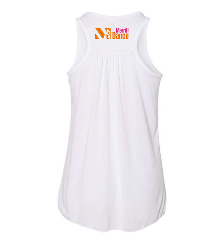 MERRITT DANCE POSITIVE WHITE GIRLS TANK TOP