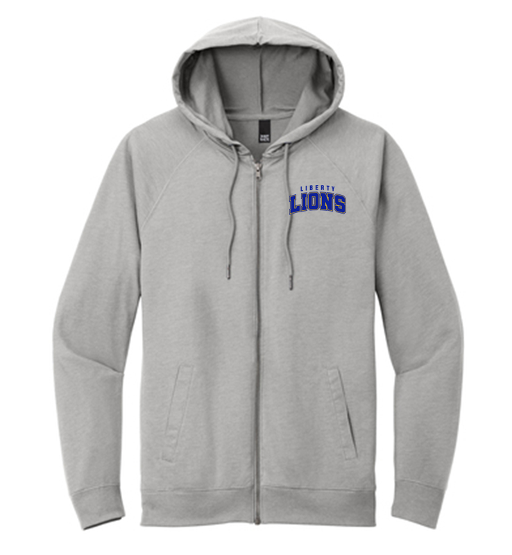 LIBERTY ATHLETIC BOOSTERS FEATHERLIGHT ZIP UP HOODIE
