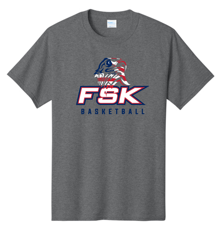 FSK BASKETBALL GRAPHITE COTTON TEE