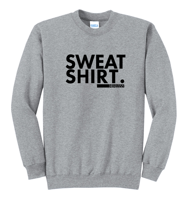 EIBAW SWEAT SHIRT ATHLETIC HEATHER FLEECE