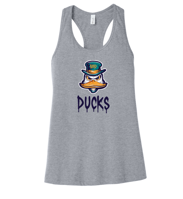 DIAMOND DUCKS ATHLETIC HEATHER RELAXED LADIES TANK