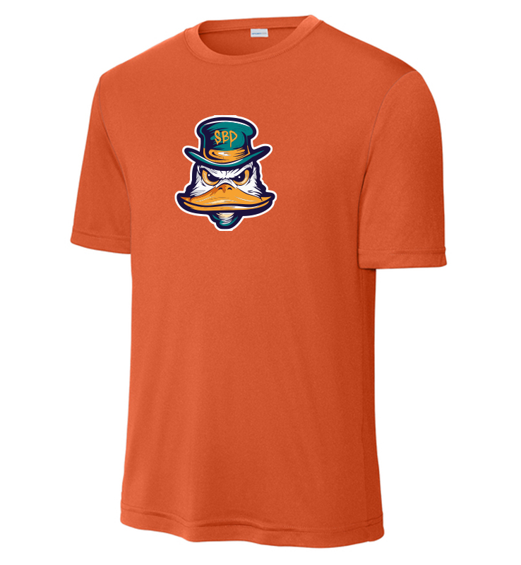 DIAMOND DUCKS ORANGE PERFORMANCE TEE