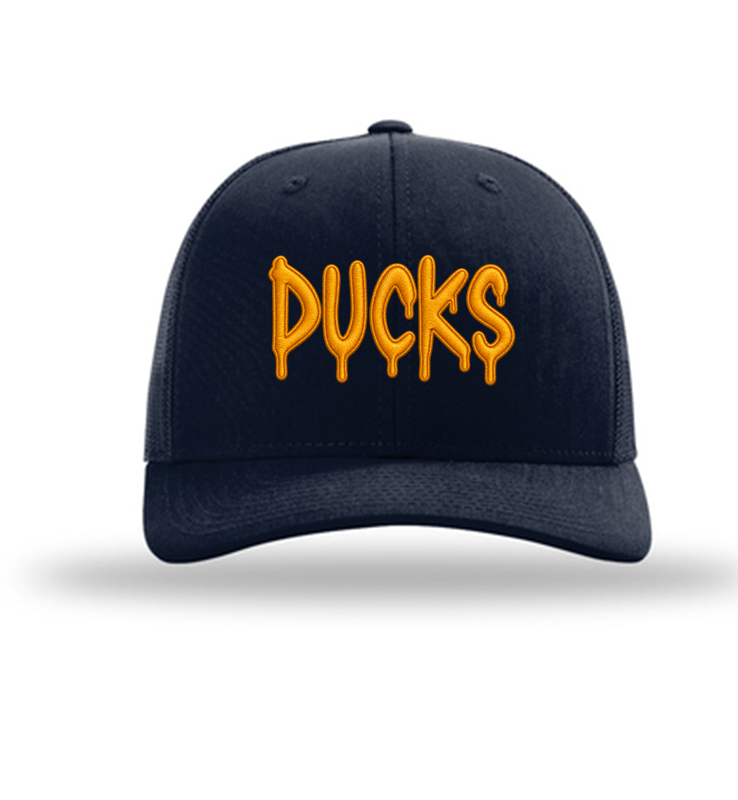 DIAMOND DUCKS NAVY TRUCKER HAT