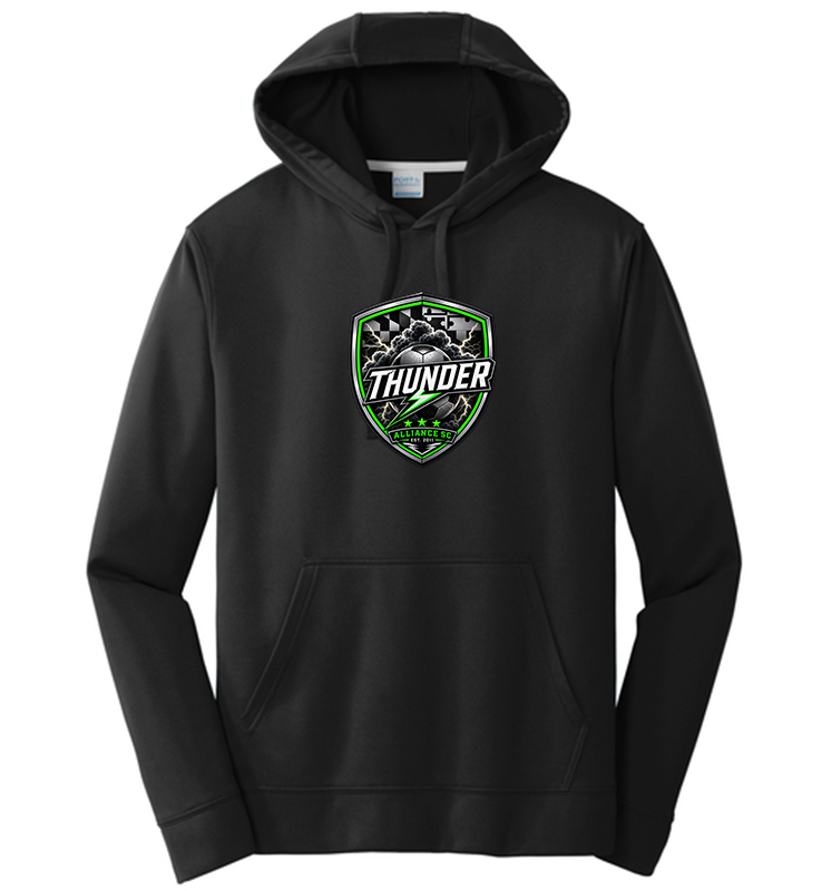 ALLIANCE THUNDER BLACK PERFORMANCE HOODIE