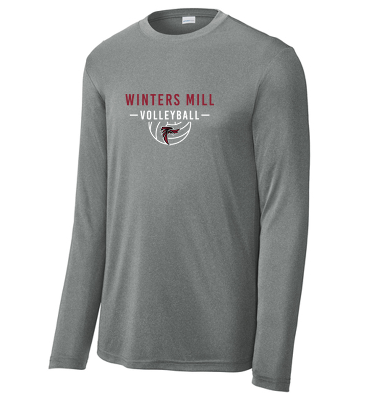 WINTERS MILL VOLLEYBALL IRON HEATHER PERFORMANCE LONG SLEEVE