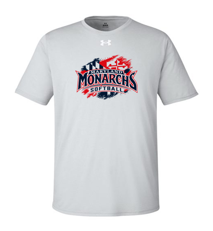 MONARCHS SOFTBALL GREY UA TEE