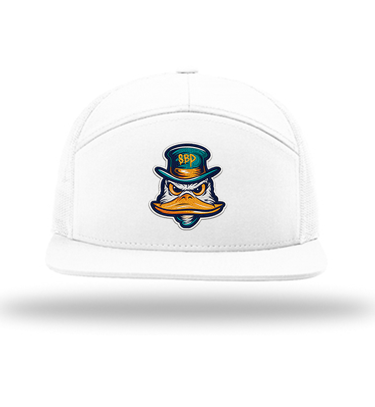 DIAMOND DUCKS FLAT BILL WHITE CAP